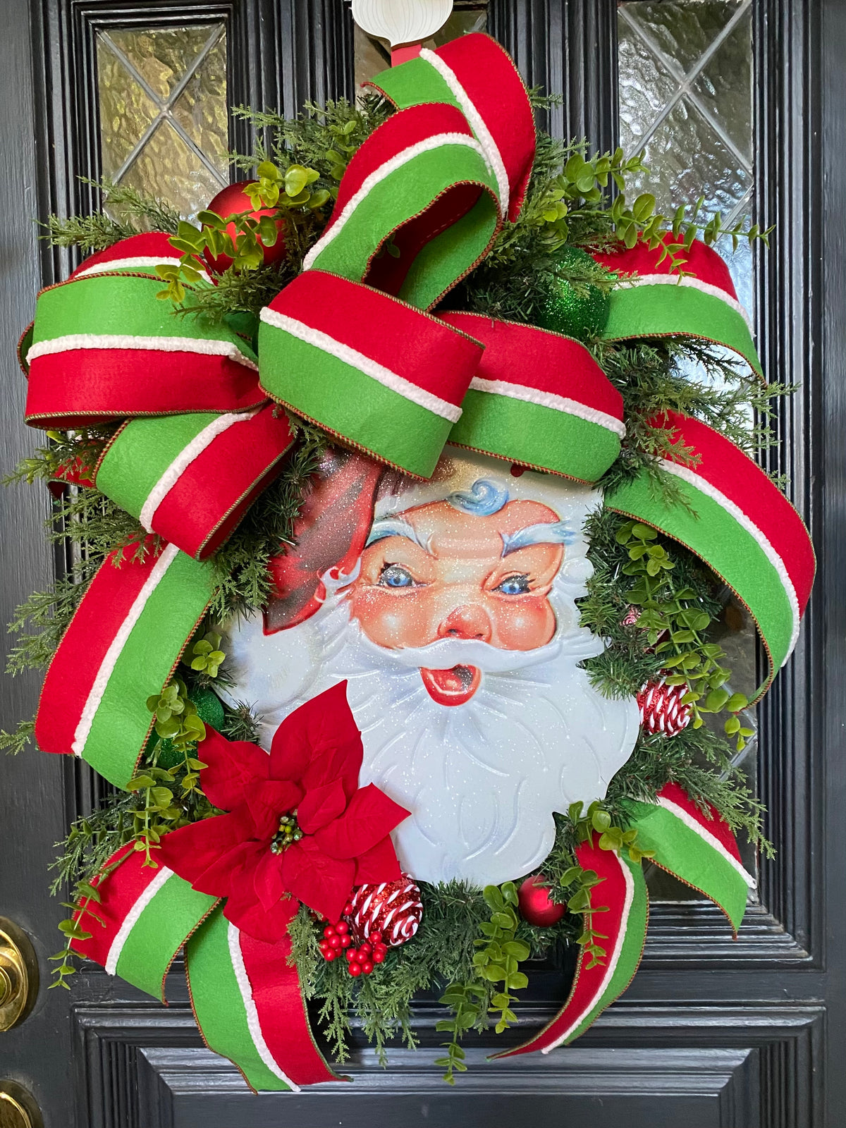 Vintage Santa Claus Wreath