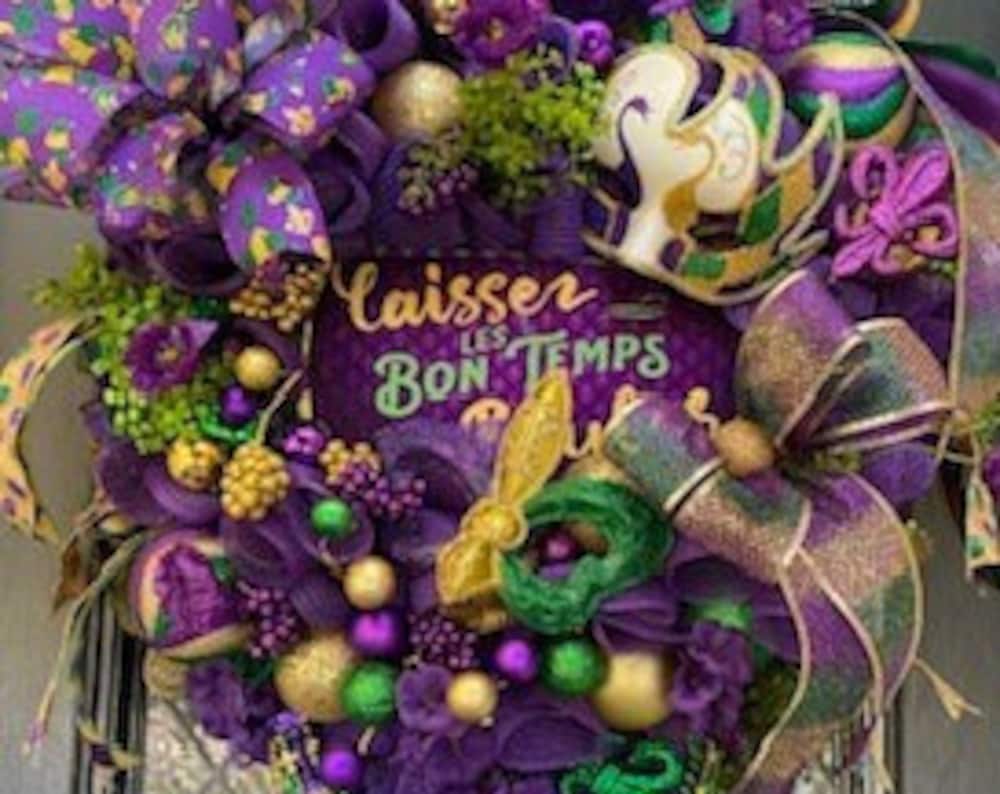 Wreath-Mardi Gras-Let the Good Times Roll!