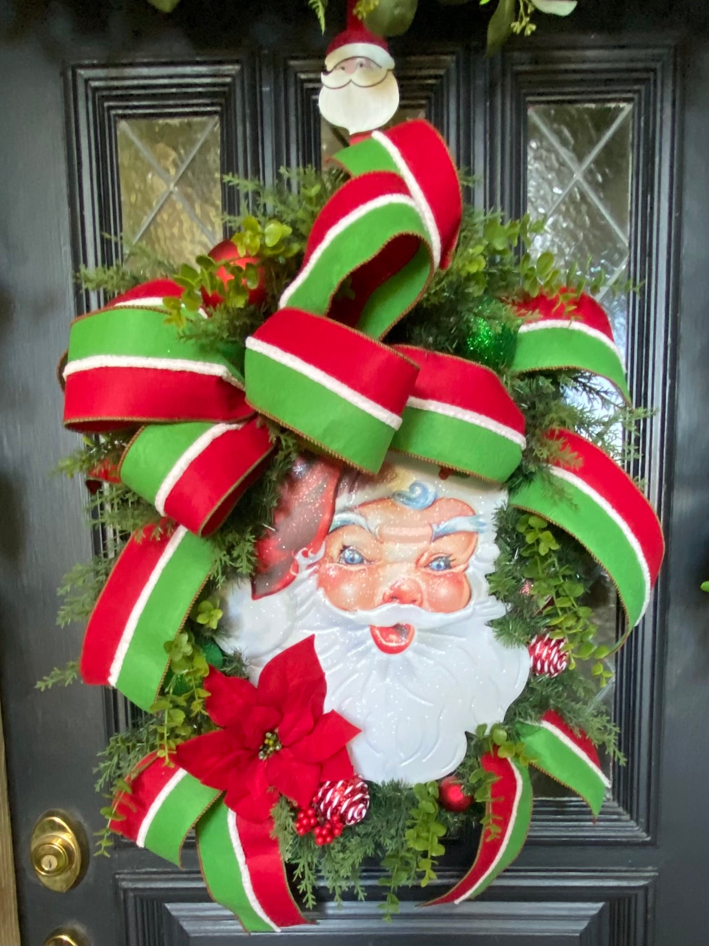 Vintage Santa Claus Wreath