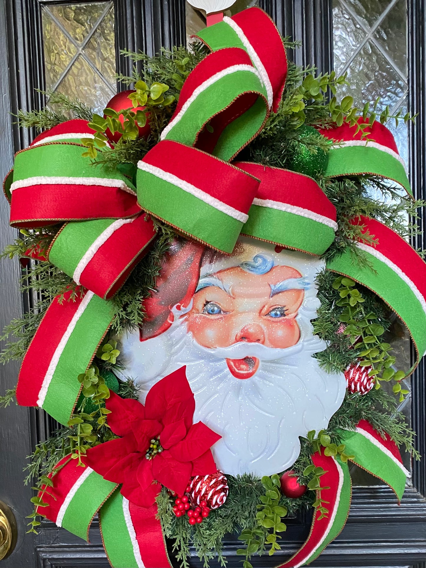 Vintage Santa Claus Wreath